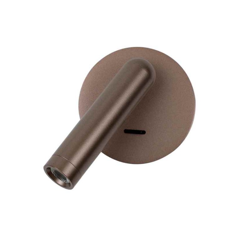 Бра, настінний світильник Italux WL-64834-1-CF Carda LED 1x2.5W 3000K 164Lm IP20 коричневий