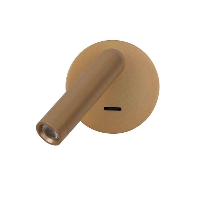 Бра, настінний світильник Italux WL-64834-1-GD Carda LED 1x2.5W 3000K 164Lm IP20 золотий