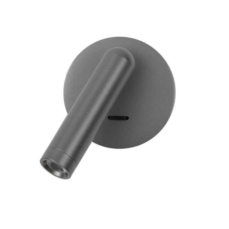 Бра, настінний світильник Italux WL-64834-1-GR Carda LED 1x2.5W 3000K 164Lm IP20 сірий