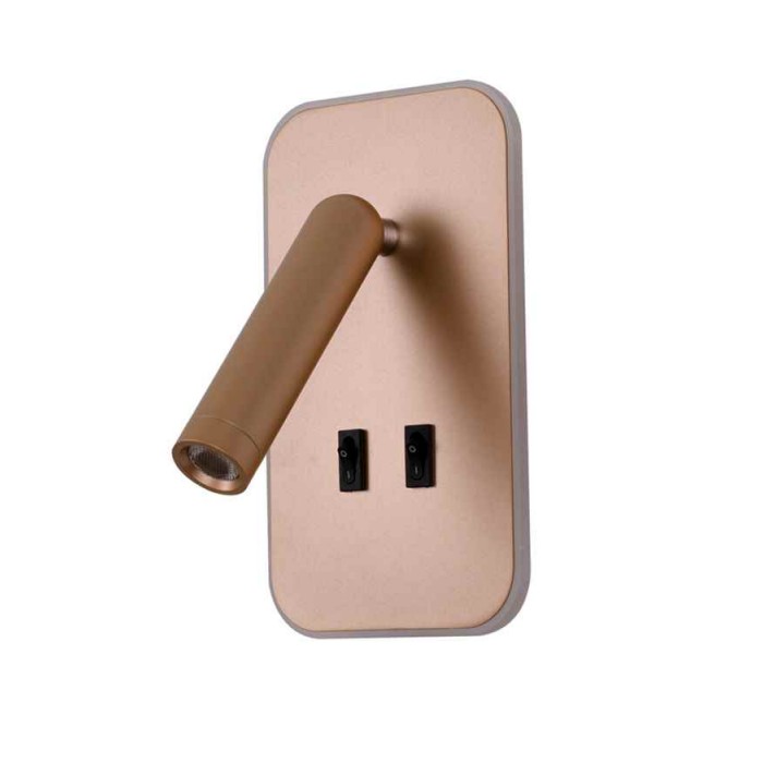 Бра, настенный светильник Italux WL-83957-1-GD Doria LED 1x8W 3000K 559Lm IP20 золотой