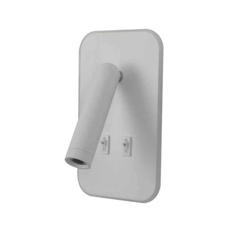 Бра, настінний світильник Italux WL-83957-1-WH Doria LED 1x8W 3000K 559Lm IP20 білий