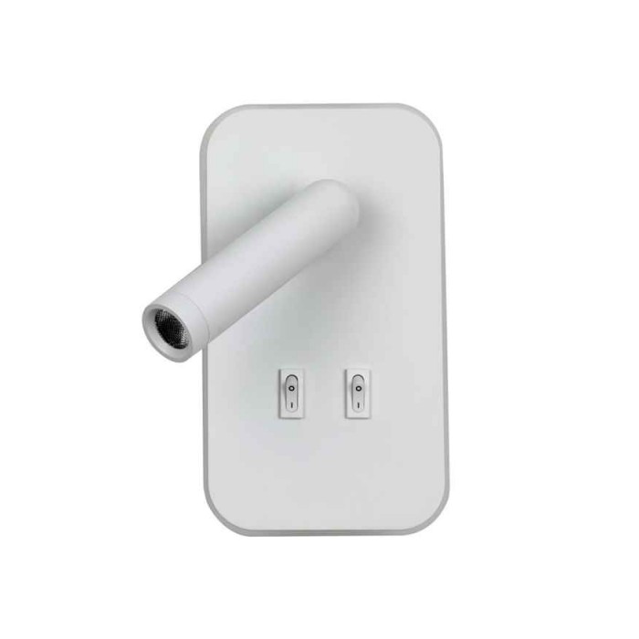 Бра, настенный светильник Italux WL-83957-1-WH Doria LED 1x8W 3000K 559Lm IP20 белый