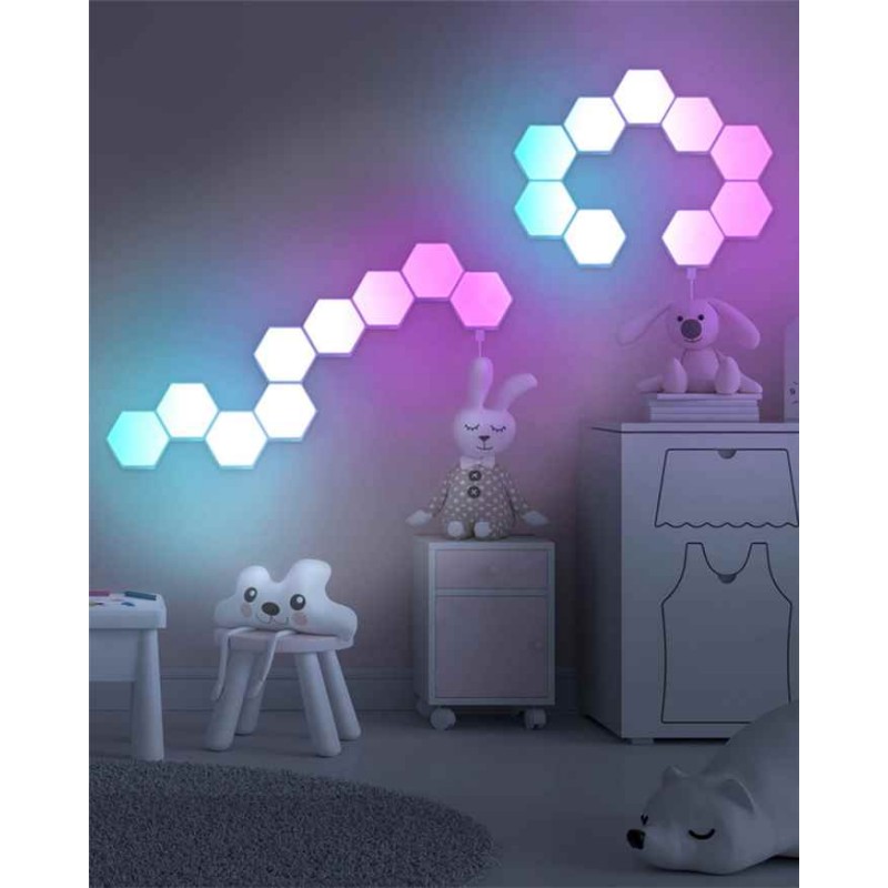 Бра, настінний світильник із пультом Goldlux 331458 Maya LED 9x10W RGB 135Lm IP20 білий