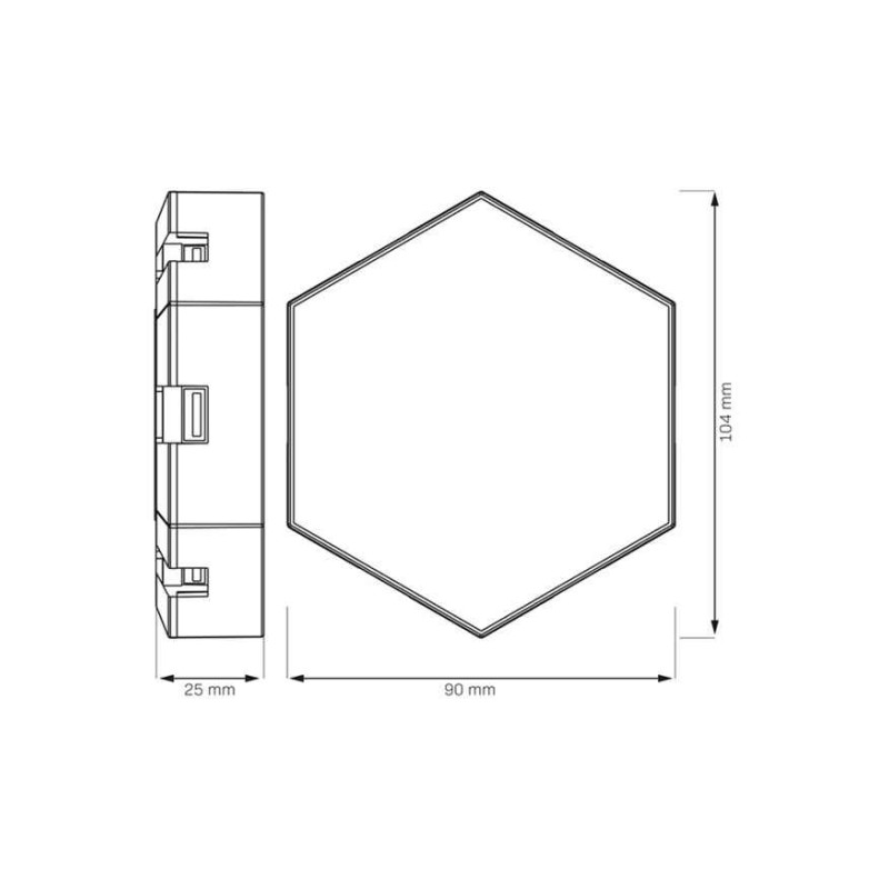 Бра, настінний світильник із пультом Goldlux 331458 Maya LED 9x10W RGB 135Lm IP20 білий