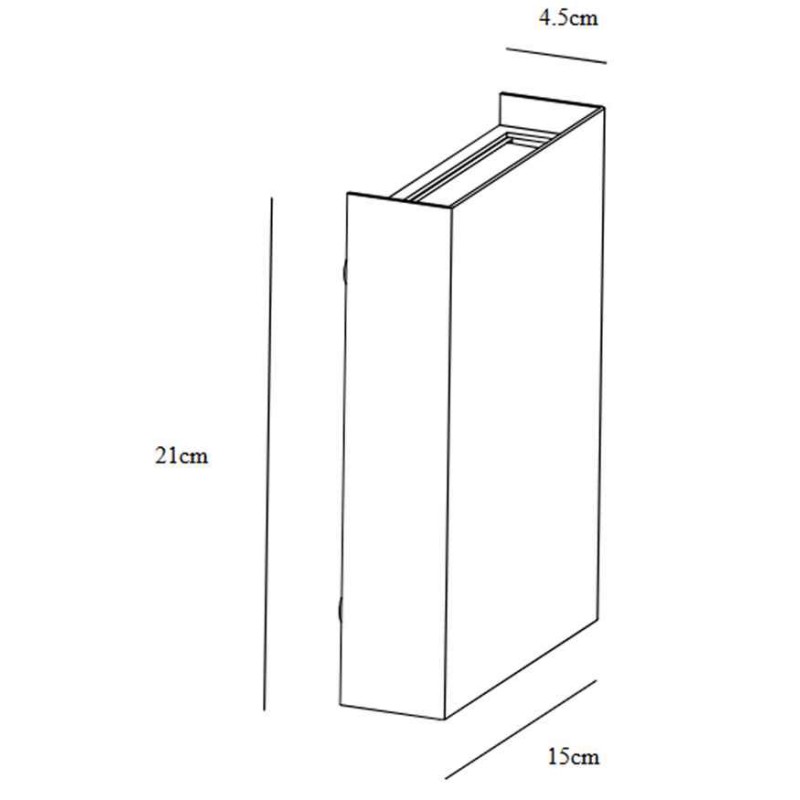 Бра, настенный светильник Nordlux 2518041203 Fold LED 1x10W 3000K 400Lm IP54 черный