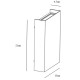 Бра, настенный светильник Nordlux 2518041203 Fold LED 1x10W 3000K 400Lm IP54 черный