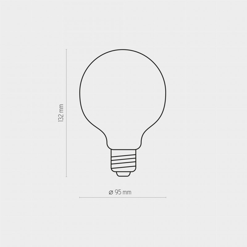 Лампа светодиодная TK Lighting 3571, G95 6.5W 3000K E27