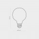 Лампа светодиодная TK Lighting 3571, G95 6.5W 3000K E27
