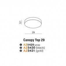 Стельова чаша Azzardo AZ5431 CANOPY TOP 29cm GO