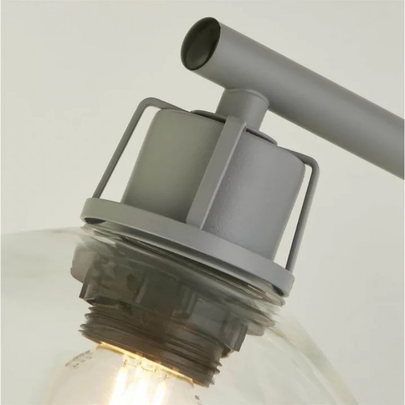 Настільна лампа Searchlight EU60997GY Canterbury Table Lamp - Clear Glass & Grey Task
