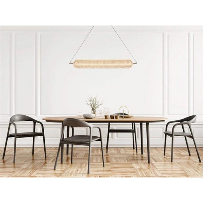 Підвісний світильник Searchlight 28800SB Capsule LED Convertible Pendant, Satin Brass Metal and Acryl, 42.5 Вт, 5068 лм, 3000К