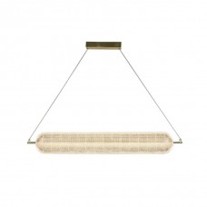 Підвісний світильник Searchlight 28800SB Capsule LED Convertible Pendant, Satin Brass Metal and Acryl, 42.5 Вт, 5068 лм, 3000К