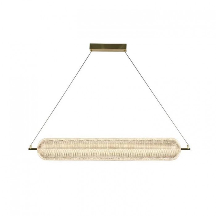 Підвісний світильник Searchlight 28800SB Capsule LED Convertible Pendant, Satin Brass Metal and Acryl, 42.5 Вт, 5068 лм, 3000К