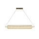 Підвісний світильник Searchlight 28800SB Capsule LED Convertible Pendant, Satin Brass Metal and Acryl, 42.5 Вт, 5068 лм, 3000К