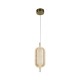 Підвісний світильник Searchlight 28803SB Capsule LED Pendant, Satin Brass Metal and Acrylic Shade, 19 Вт, 1845 лм, 3000К