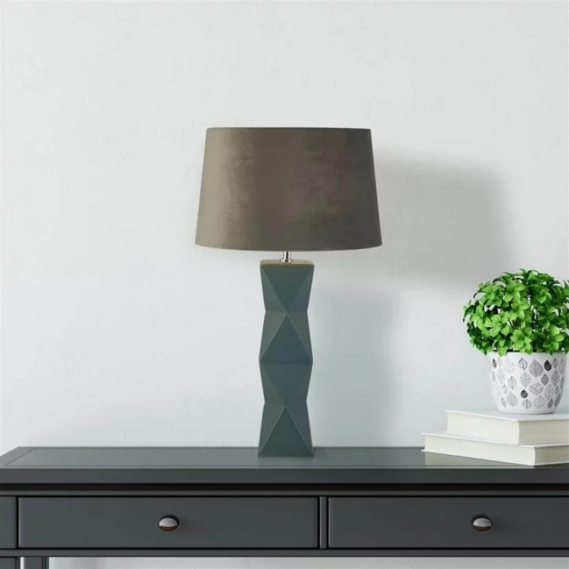 Настільна лампа Searchlight EU60064BL Chatham Table Lamp - Blue Ceramic
