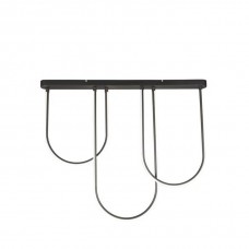 Підвісний світильник Searchlight 23325BK Chime LED Flush Matt Black Metal, 35 Вт, 2312 лм, 3000К