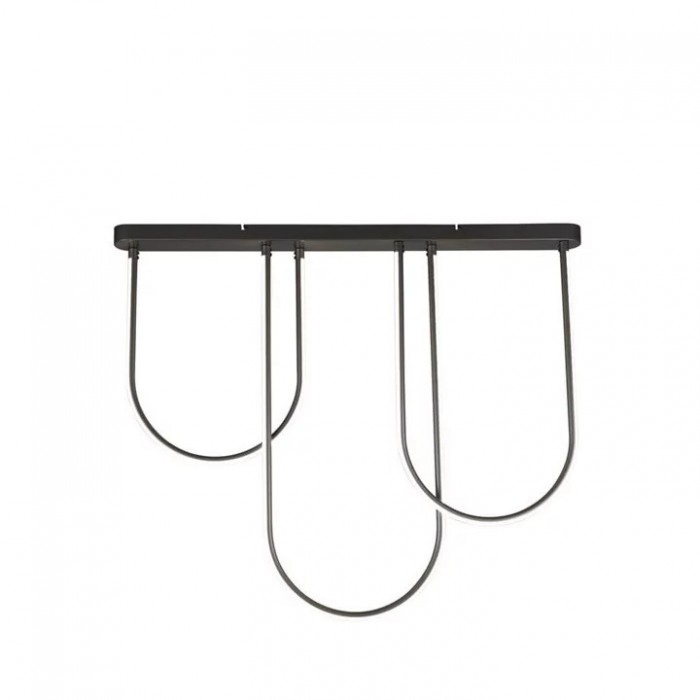 Підвісний світильник Searchlight 23325BK Chime LED Flush Matt Black Metal, 35 Вт, 2312 лм, 3000К