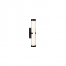 Подсветка для зеркала Searchlight 63124-1BK Clamp Wall Light - Black Metal, Ribbed Clear & Opal Diffuser, 7 Вт, 506 лм, 3000К