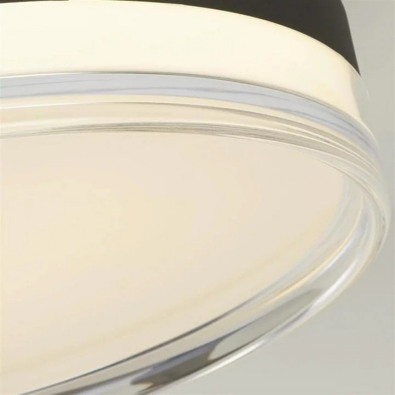 Люстра - Searchlight 42651-30BK Cyprus LED Flush, Black Metal и Clear Acrylic, 21 Вт, 858 лм, 3000К