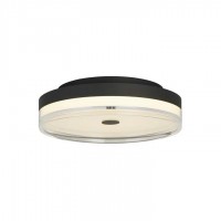 Люстра Searchlight 42651-30BK Cyprus LED Flush, Black Metal and Clear Acrylic, 21 Вт, 858 лм, 3000К