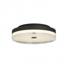 Люстра - Searchlight 42651-30BK Cyprus LED Flush, Black Metal и Clear Acrylic, 21 Вт, 858 лм, 3000К