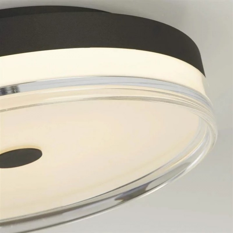 Люстра - Searchlight 42651-40BK Cyprus LED Flush, Black Metal и Clear Acrylic, 29 Вт, 1234 лм, 3000К