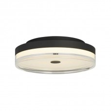 Люстра - Searchlight 42651-40BK Cyprus LED Flush, Black Metal и Clear Acrylic, 29 Вт, 1234 лм, 3000К