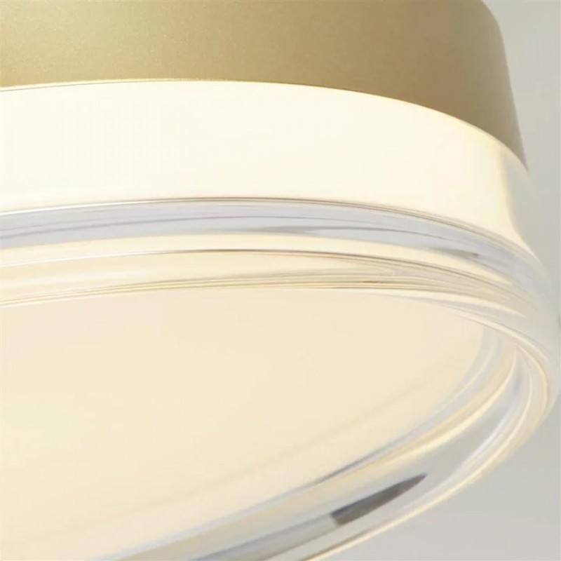 Люстра - Searchlight 42651-40GO Cyprus LED Flush, Gold Metal and Clear Acrylic, 29 Вт, 1850 лм, 3000К