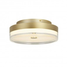 Люстра - Searchlight 42651-40GO Cyprus LED Flush, Gold Metal and Clear Acrylic, 29 Вт, 1850 лм, 3000К