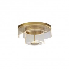 Люстра - Searchlight 25051-400GO Deco LED Flush, Gold Metal and Clear Acrylic, 32 Вт, 1046 лм, 2700К