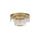 Люстра - Searchlight 25051-400GO Deco LED Flush, Gold Metal and Clear Acrylic, 32 Вт, 1046 лм, 2700К