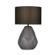 Настільна лампа Searchlight EU65420BK Devon 1Lt Table Lamp, Black Punched Glass with Black Linen