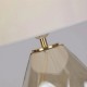 Настільна лампа Searchlight EU65420CP Devon 1Lt Table Lamp, Champagne Punched Glass with Off White