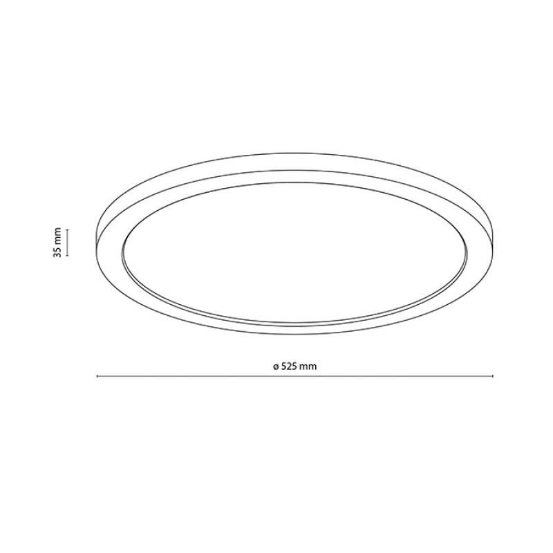 Потолочный светильник TK Lighting 18008 Aqua Wood, 45 Вт, 4980 лм, 3000К/4000К/6500К