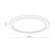 Потолочный светильник TK Lighting 18008 Aqua Wood, 45 Вт, 4980 лм, 3000К/4000К/6500К
