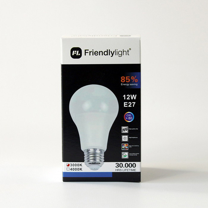 Лампочка Friendlylight A65 E27 12W 3000K FL0500