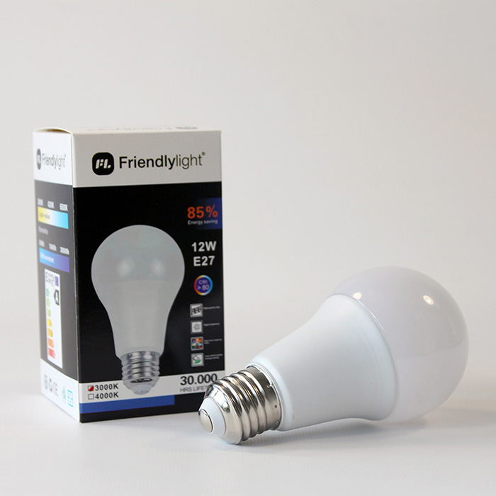 Лампочка Friendlylight A65 E27 12W 3000K FL0500