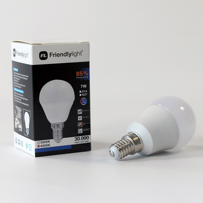Лампочка Friendlylight G45 E14 7W 3000K FL0510