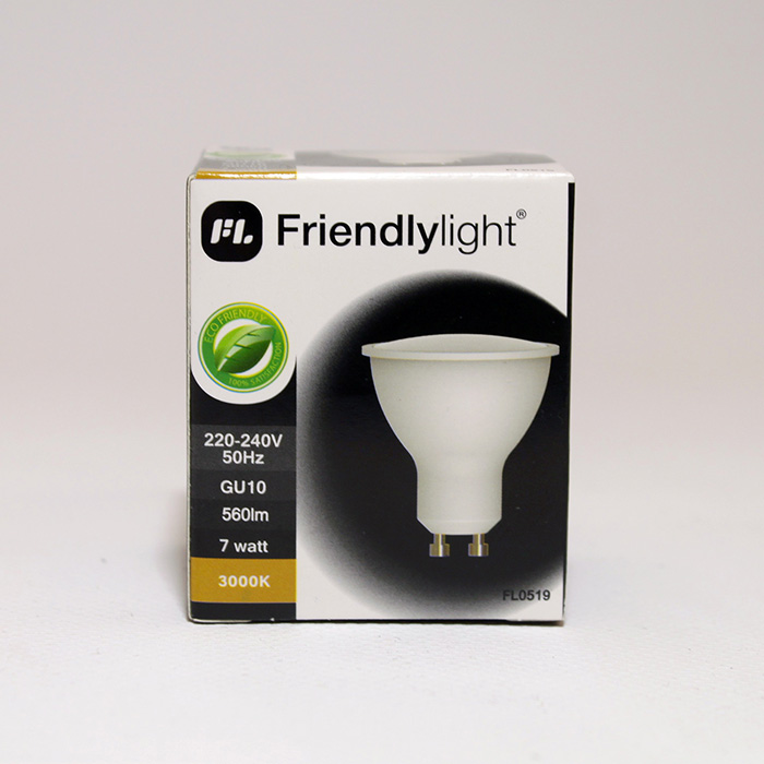 Лампочка Friendlylight MR16 GU10 7W 120° 3000K FL0519