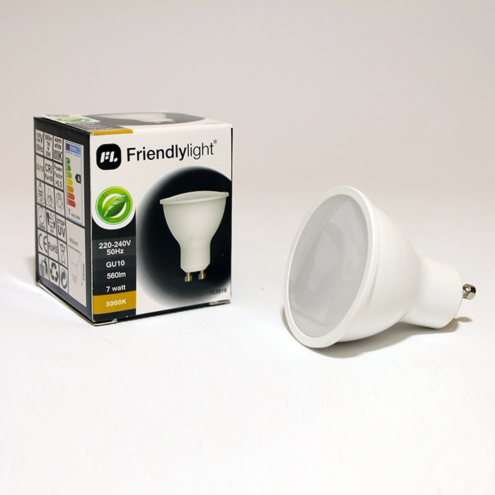Лампочка Friendlylight MR16 GU10 7W 120° 3000K FL0519