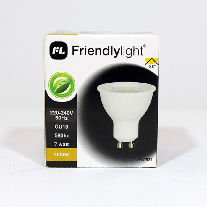 Лампочка Friendlylight MR16 GU10 7W 36° 3000K FL0521