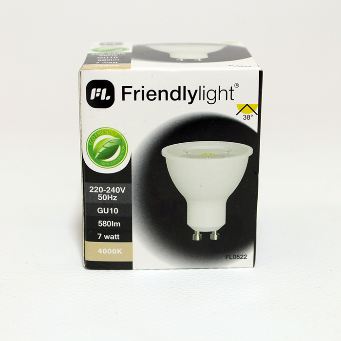 Лампочка Friendlylight MR16 GU10 7W 36° 4000K FL0522
