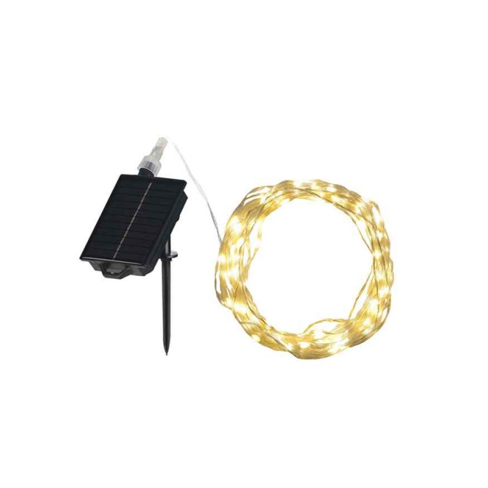 Гірлянда на сонячній батареї Goldlux 330222 LED 3000K IP44 біла