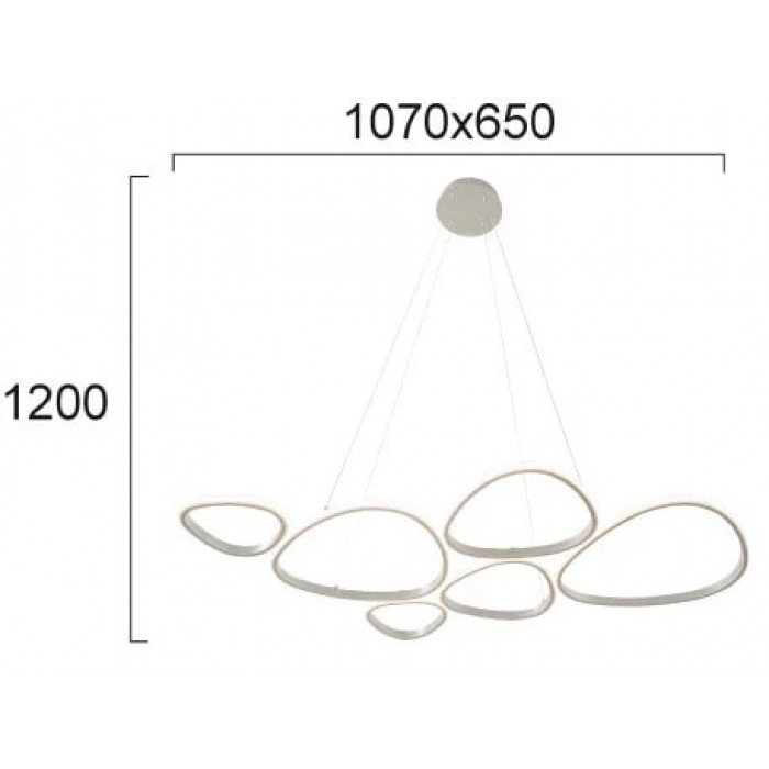 Люстра Viokef 4316200 Helix, 61 Вт, 4132 лм, 3000К