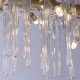 Люстра - Searchlight 10425-10GO Heritage 10L Diner Bar Pendant, Gold Metal and Clear Glass