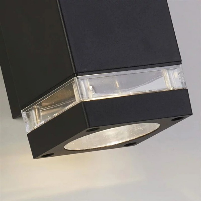 Настінний світильник Searchlight 61101BK Houston Outdoor Wall Light Black