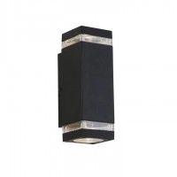 Настенный светильник Searchlight 61101BK Houston Outdoor Wall Light Black
