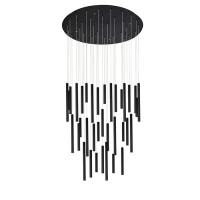 Подвесной светильник Azzardo AZ5747 ILIOS 36 PENDANT 3-STEP DIMM BK, 160 Вт, 12800 лм, 3000К