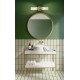 Бра - Searchlight 29982SB Imperial 2Lt Wall Light, Satin Brass Metal & Clear Ribbed Gl